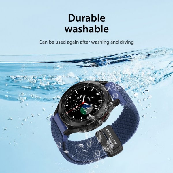 Dux Ducis Samsung Galaxy Watch 20mm Armbånd Mixture Pro Series Storm Blue
