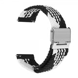 Samsung Galaxy Watch 20mm Armbånd Nylon Hvit Svart