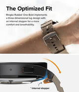 Ringke Samsung Galaxy Watch 20mm Armbånd Rubber One Bold Band Gray Sand