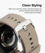 Ringke Samsung Galaxy Watch 20mm Armbånd Rubber One Bold Band Gray Sand