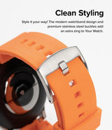Ringke Samsung Galaxy Watch 20mm Armbånd Rubber One Bold Band Oransje