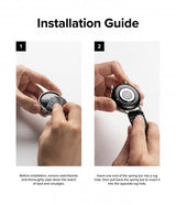 Ringke Samsung Galaxy Watch 20mm Armbånd Rubber One Bold Band Svart