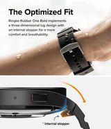 Ringke Samsung Galaxy Watch 20mm Armbånd Rubber One Bold Band Svart
