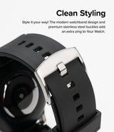 Ringke Samsung Galaxy Watch 20mm Armbånd Rubber One Bold Band Svart