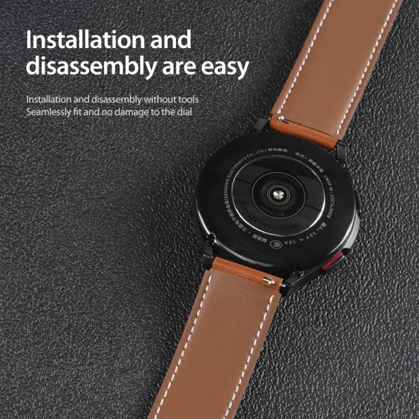 Dux Ducis Samsung Galaxy Watch 20mm Armbånd YA Series Brun