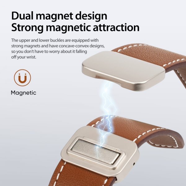 Dux Ducis Samsung Galaxy Watch 20mm Armbånd YA Series Brun