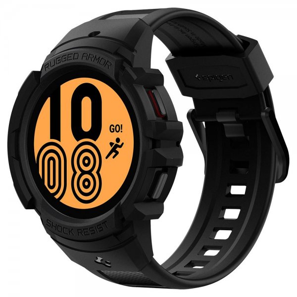 Spigen Samsung Galaxy Watch 4/5 40mm Deksel med Armbånd Rugged Armor Pro Charcoal Gray