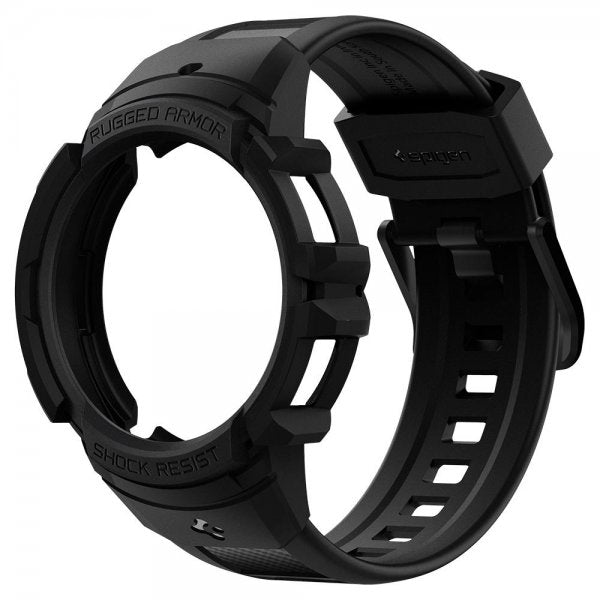 Spigen Samsung Galaxy Watch 4/5 40mm Deksel med Armbånd Rugged Armor Pro Charcoal Gray