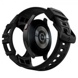 Spigen Samsung Galaxy Watch 4/5 44mm Deksel med Armbånd Rugged Armor Pro Charcoal Gray