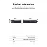 Ringke Samsung Galaxy Watch 20mm Armbånd Rubber One Band Svart