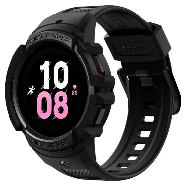 Spigen Samsung Galaxy Watch 4/5 40mm Deksel Armbånd Rugged Armor Pro Svart
