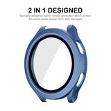 ENKAY Samsung Galaxy Watch 4/5 44mm Deksel Innebygd skjermbeskytter Blå