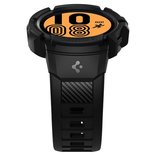 Spigen Samsung Galaxy Watch 4/5 44mm Deksel Armbånd Rugged Armor Pro Svart