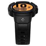 Spigen Samsung Galaxy Watch 4/5 44mm Deksel Armbånd Rugged Armor Pro Svart