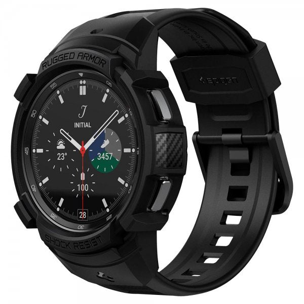 Spigen Samsung Galaxy Watch 4 Classic 46mm Deksel Rugged Armor Pro Svart