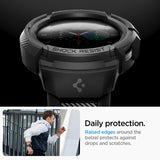 Spigen Samsung Galaxy Watch 5 Pro 45mm Deksel Armbånd Rugged Armor Pro Svart