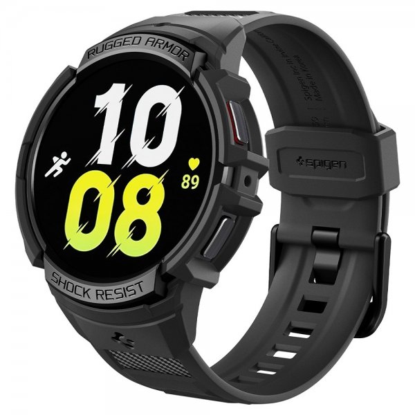 Spigen Samsung Galaxy Watch 6 40mm Deksel Armbånd Rugged Armor Pro Svart