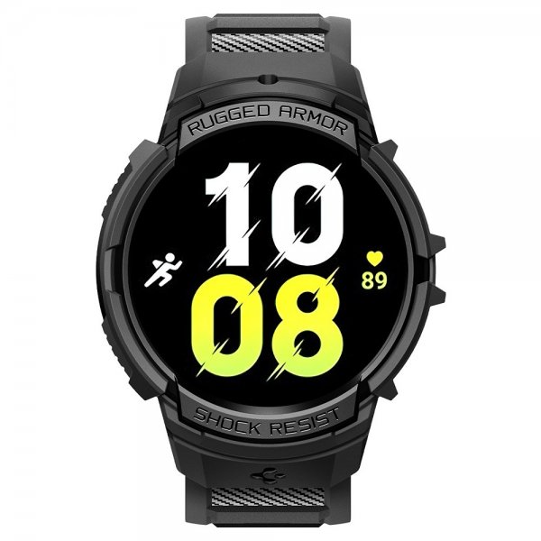 Spigen Samsung Galaxy Watch 6 40mm Deksel Armbånd Rugged Armor Pro Svart