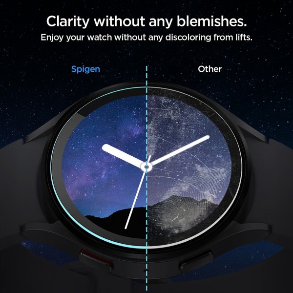 Spigen Samsung Galaxy Watch 6 44mm Skjermbeskytter GLAS.tR EZ Fit 2-pakning