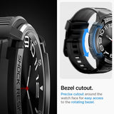 Spigen Samsung Galaxy Watch 6 Classic 47mm Deksel Armbånd Rugged Armor Pro Svart