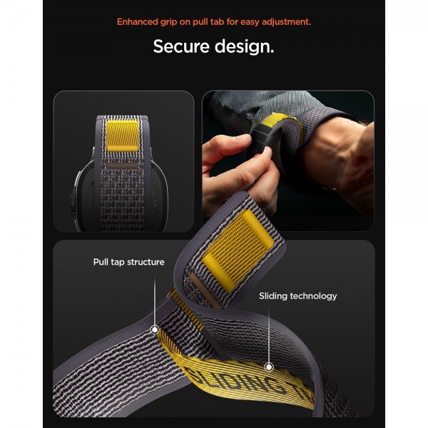 Spigen Samsung Galaxy Watch 8 40/44mm/Classic 46mm Armbånd Athlex Air Active Gray