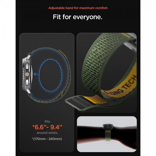 Spigen Samsung Galaxy Watch 8 40/44mm/Classic 46mm Armbånd Athlex Air Active Green