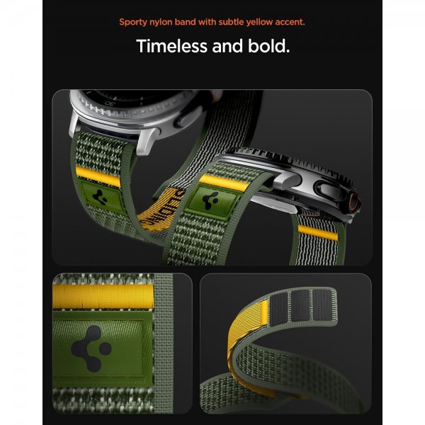 Spigen Samsung Galaxy Watch 8 40/44mm/Classic 46mm Armbånd Athlex Air Active Green