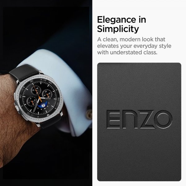 Spigen Samsung Galaxy Watch 8 40/44mm/Classic 46mm Armbånd Enzo Svart