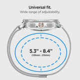 Spigen Samsung Galaxy Watch 8 40/44mm/Classic 46mm Armbånd Metal Fit Sølv