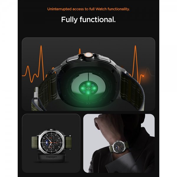 Spigen Samsung Galaxy Watch 8 40/44mm/Classic 46mm Armbånd WBF0 Grønn