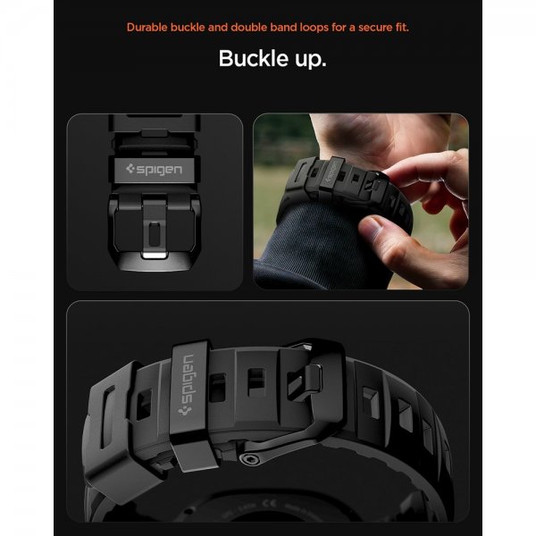 Spigen Samsung Galaxy Watch 8 40/44mm/Classic 46mm Armbånd WBS2 Svart