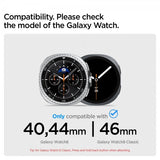Spigen Samsung Galaxy Watch 8 40/44mm/Classic 46mm Armbånd Modern Fit Sølv