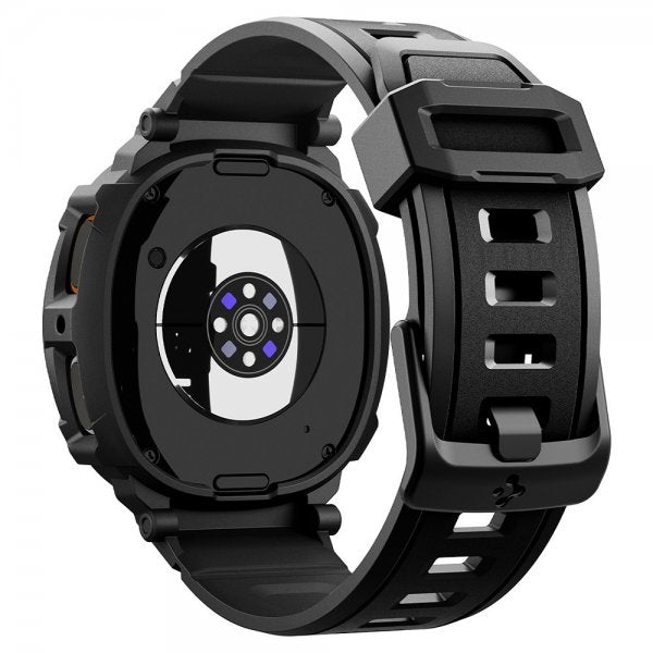 Spigen Samsung Galaxy Watch 8 40mm Armbånd og Deksel Rugged Armor Pro Matte Black