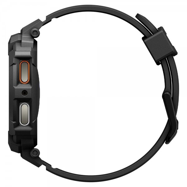 Spigen Samsung Galaxy Watch 8 40mm Armbånd og Deksel Rugged Armor Pro Matte Black