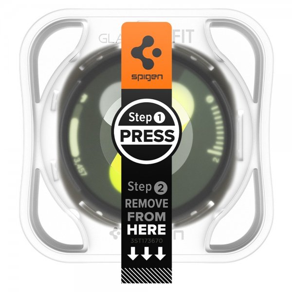 Spigen Samsung Galaxy Watch 8 44mm Skjermbeskytter GLAS.tR EZ Fit 2-pakning