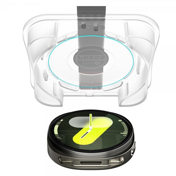 Spigen Samsung Galaxy Watch 8 44mm Skjermbeskytter GLAS.tR EZ Fit 2-pakning