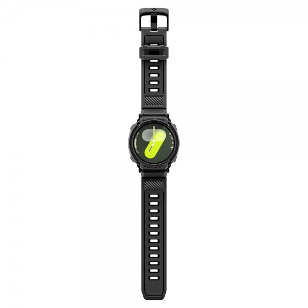 Spigen Samsung Galaxy Watch 8 44mm Armbånd og Deksel Rugged Armor Pro Matte Black