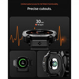 Spigen Samsung Galaxy Watch 8 44mm Armbånd og Deksel Rugged Armor Pro Matte Black
