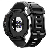 Spigen Samsung Galaxy Watch 8 44mm Armbånd og Deksel Rugged Armor Pro Matte Black