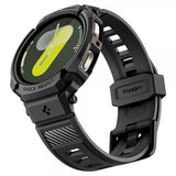 Spigen Samsung Galaxy Watch 8 44mm Armbånd og Deksel Rugged Armor Pro Matte Black