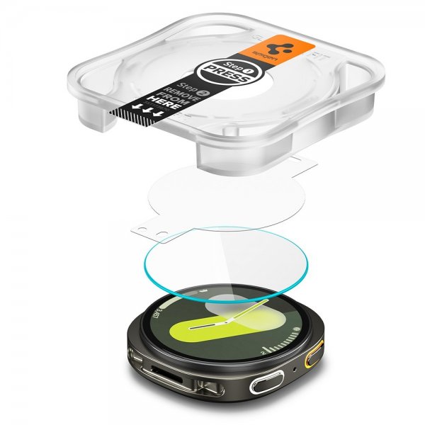 Spigen Samsung Galaxy Watch 8 40mm Skjermbeskytter GLAS.tR EZ Fit 2-pakning