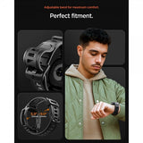 Spigen Samsung Galaxy Watch 8 Classic 46mm Armbånd og Deksel Rugged Armor Pro Matte Black