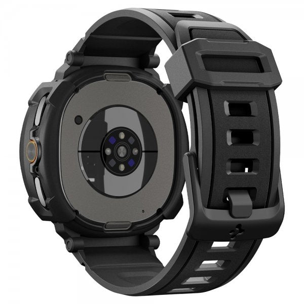 Spigen Samsung Galaxy Watch 8 Classic 46mm Armbånd og Deksel Rugged Armor Pro Matte Black
