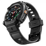 Spigen Samsung Galaxy Watch 8 Classic 46mm Armbånd og Deksel Rugged Armor Pro Matte Black