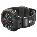 Spigen Samsung Galaxy Watch 8 Classic 46mm Armbånd og Deksel Rugged Armor Pro Matte Black
