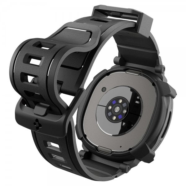 Spigen Samsung Galaxy Watch 8 Classic 46mm Armbånd og Deksel Rugged Armor Pro Matte Black