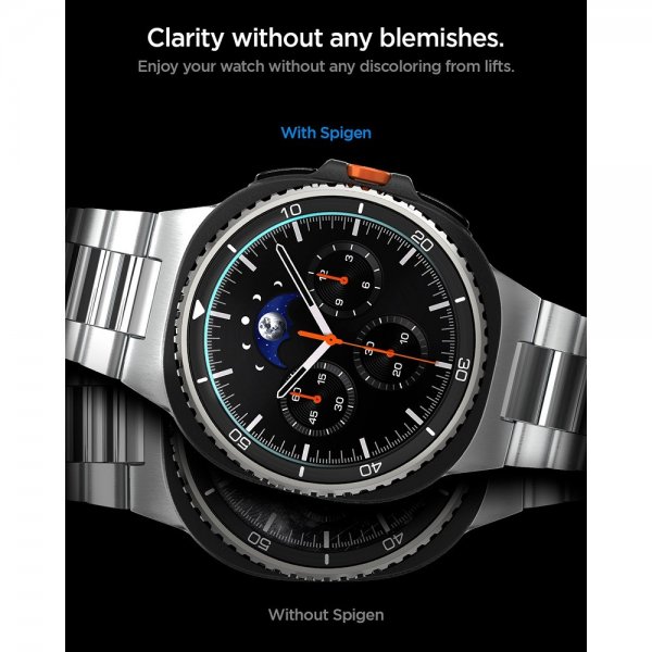 Spigen Samsung Galaxy Watch 8 Classic 46mm Skjermbeskytter GLAS.tR EZ Fit 2-pakning