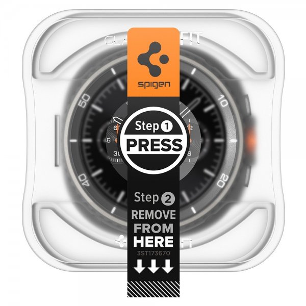 Spigen Samsung Galaxy Watch 8 Classic 46mm Skjermbeskytter GLAS.tR EZ Fit 2-pakning