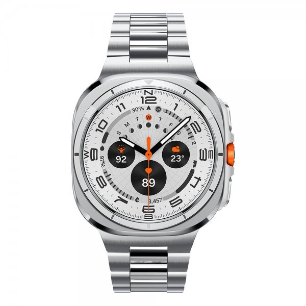 Spigen Samsung Galaxy Watch Ultra 47mm Armbånd Modern Fit 316L Sølv