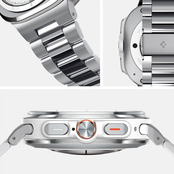 Spigen Samsung Galaxy Watch Ultra 47mm Armbånd Modern Fit 316L Sølv